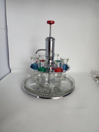 Vintage Mid Century Parker Sherman Pump Decanter Set w/6 shot glasses