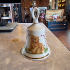 vintage Kyotoh bone china bell featuring kittens