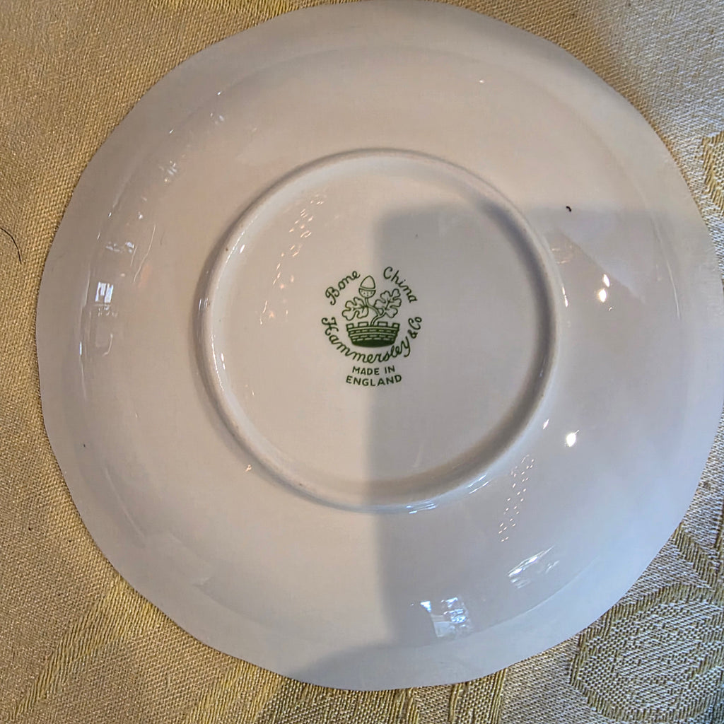 Vtg. Aynsley English Bone China cup & saucer - cobalt blue & heavy gold gilt filigree- floral interior