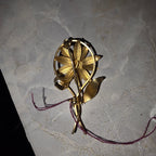 Vintage Daisy and Bud Faux Pearl Brooch