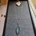 Napier silver tone chain & pendant