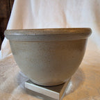 Rowe Pottery Works 1990 Salt Glaze Mixing Bowl 7" Blue Heart Vintage Stoneware