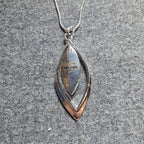 Napier silver tone chain & pendant