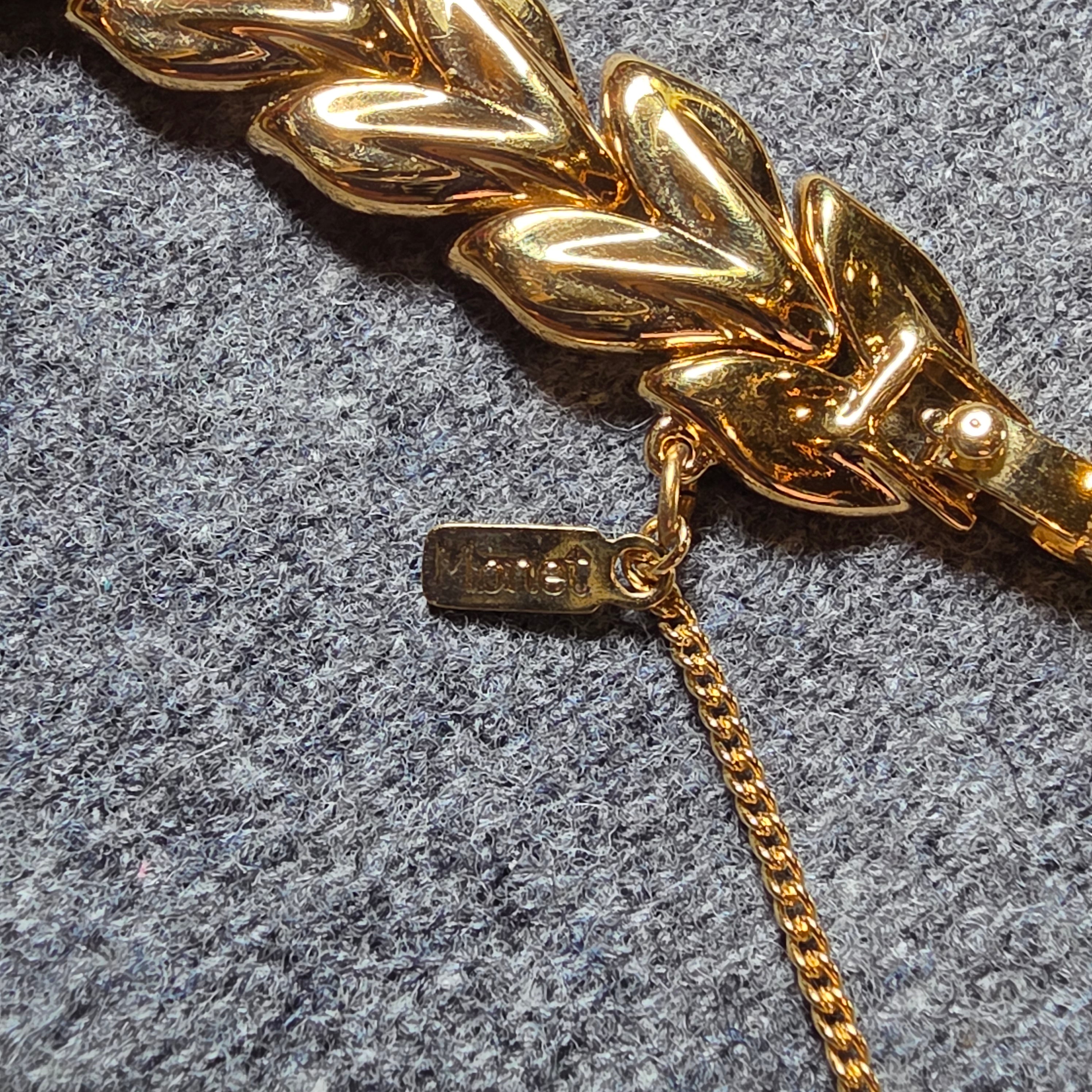 Monet gold tone bracelet