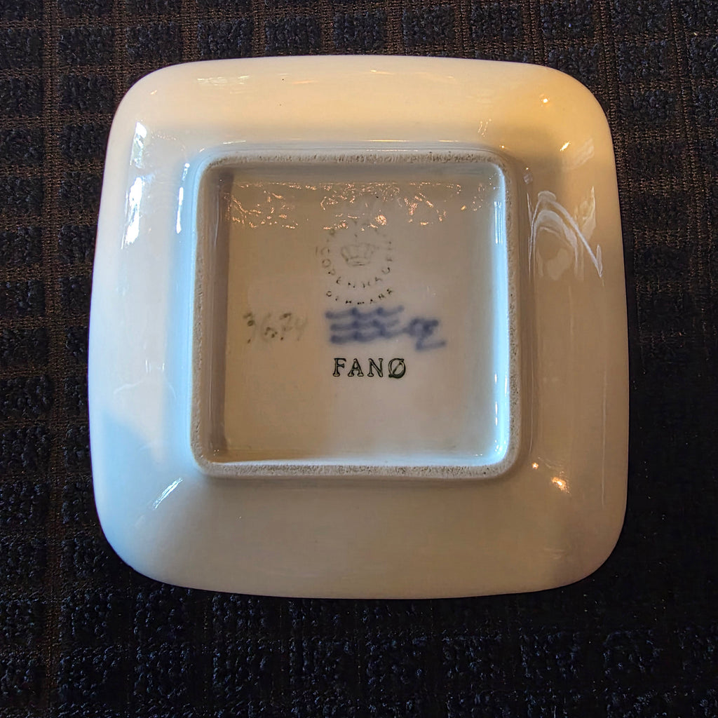Vintage Bing Grondahl Copenhagen Square Plate Danish Plaquette Trinket Dish