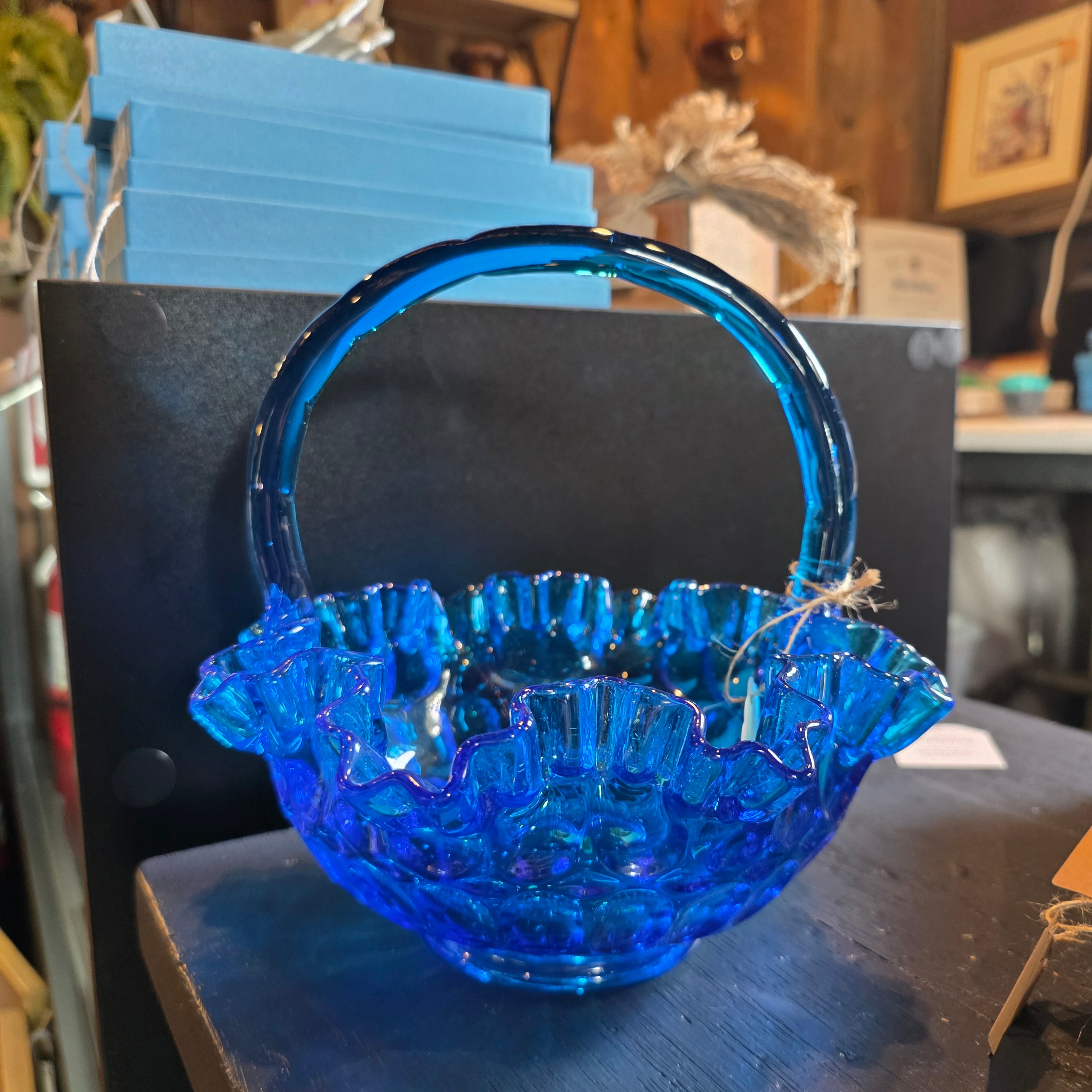 Fenton Thumbprint basket