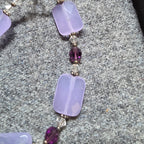Purple Glass Beaded Bracelet