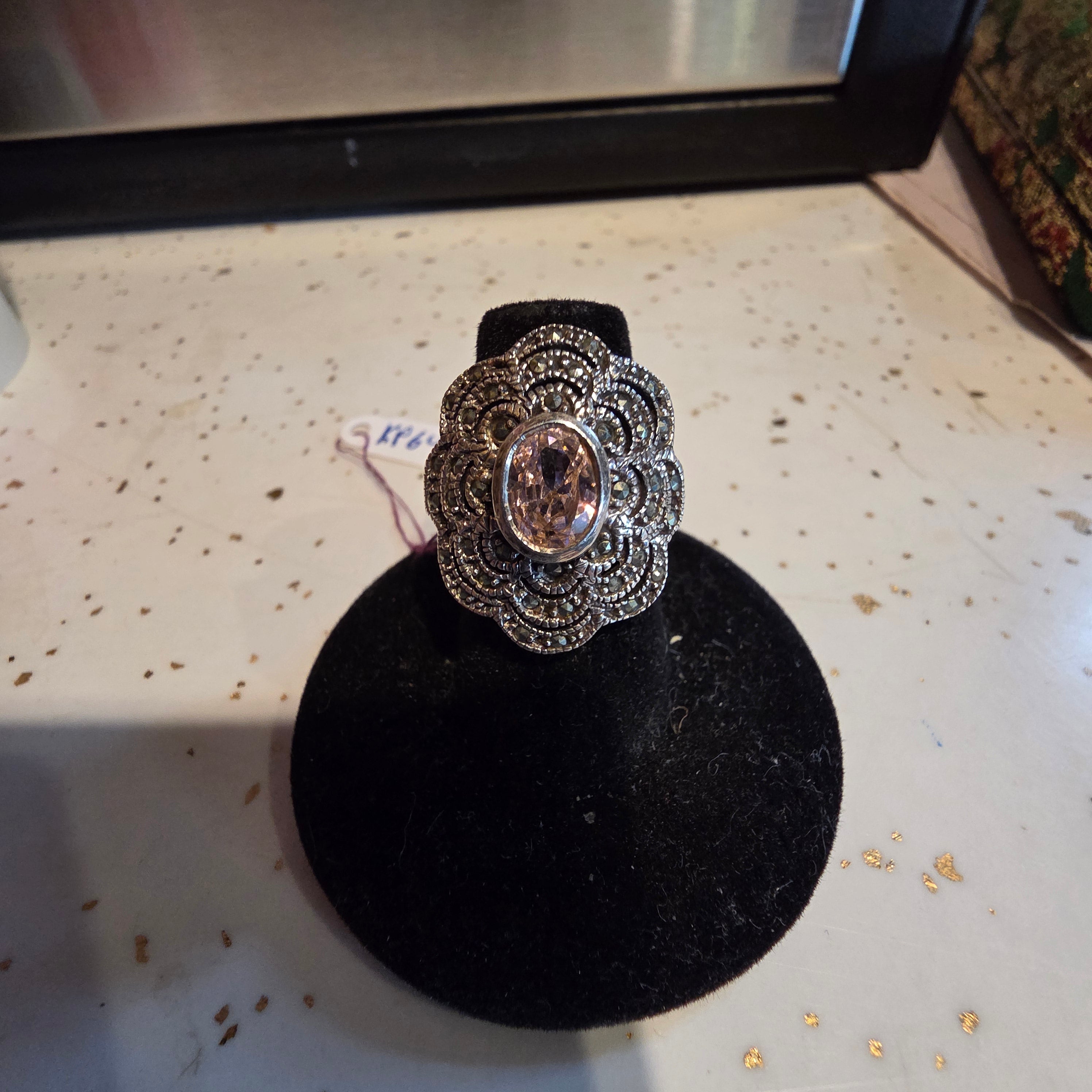 Sterling marcasite ring