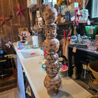 Peeler Pottery Owl Totem Pole