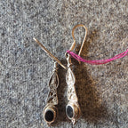 Sterling Onyx Earrings