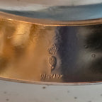 Denmark Silverplate & blue enamel bowl