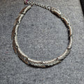 Monet feather link choker