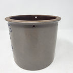 Vintage BBP Beaumont Brothers Salt Glaze Crock Grandma's Treats Blue Heart 1978