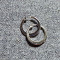 Monet silver tone hoop earrings