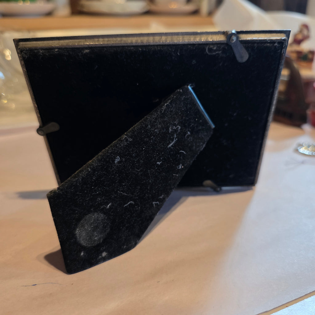 Pewter & green small picture frame