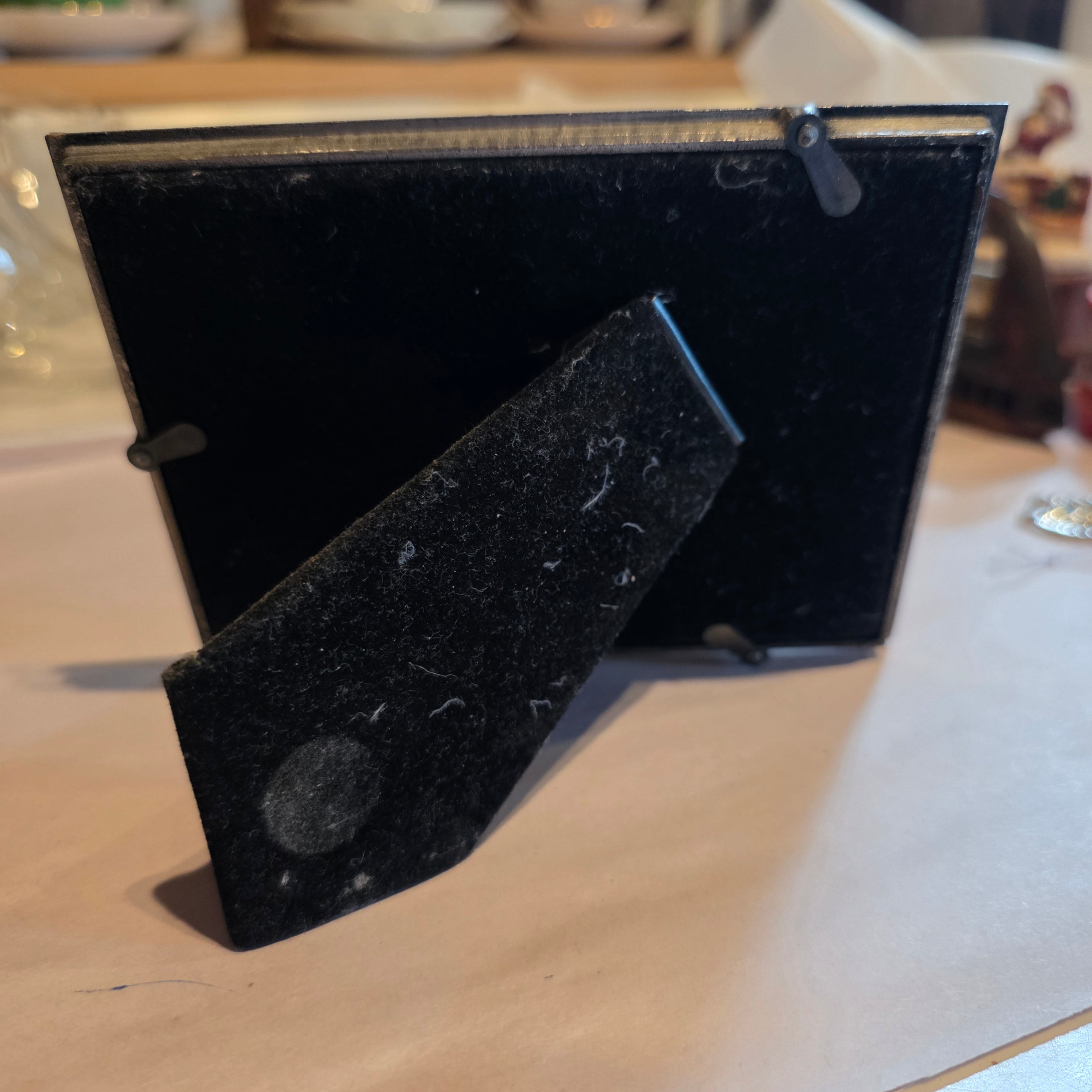 Pewter & green small picture frame