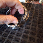 Chunky bangle with spring opening