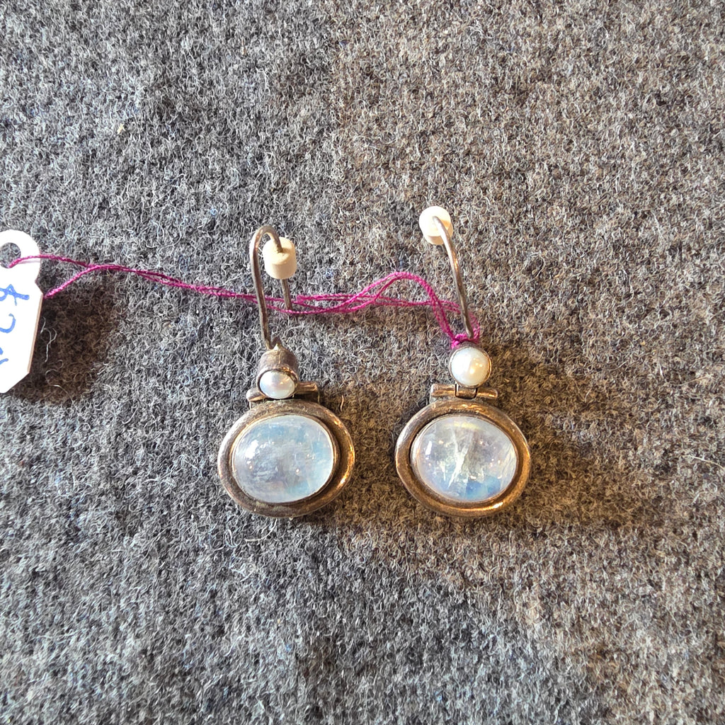 Sterling Moonstone Earrings