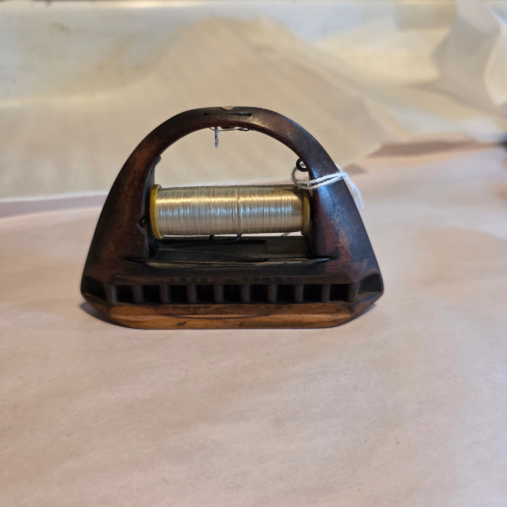 Antique wooden shuttle & bobbin