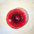 Anchor Hocking Royal Ruby Fluted Vase 6 1/2"