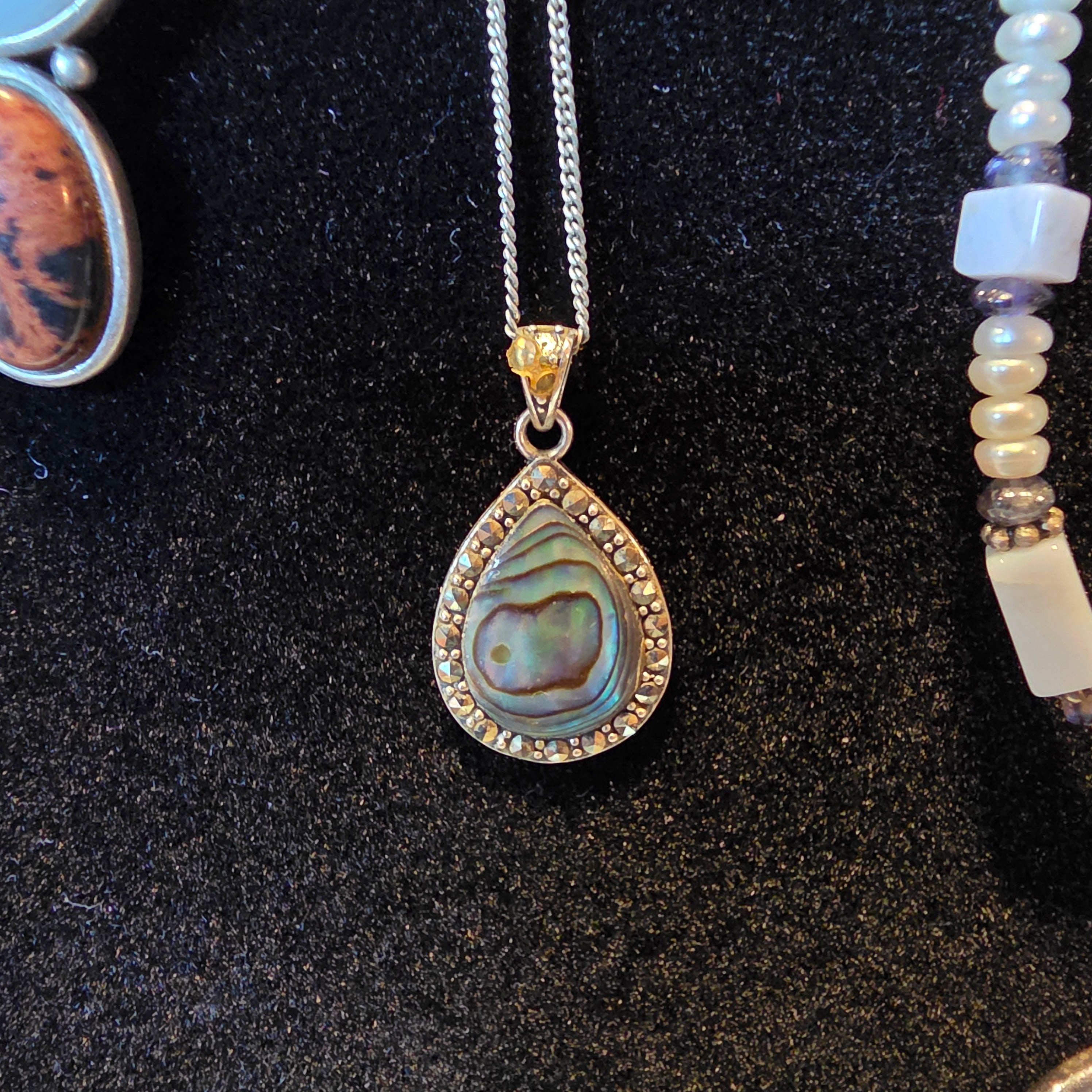 Sterling Abalone necklace