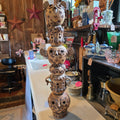 Peeler Pottery Owl Totem Pole