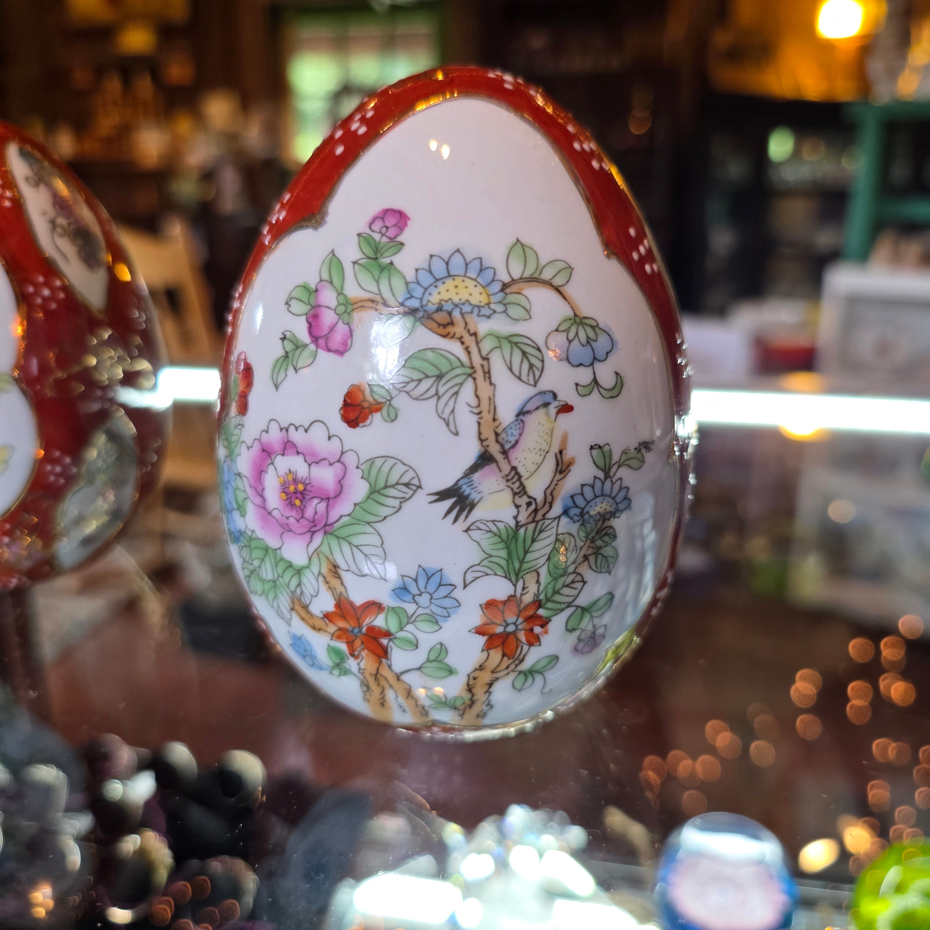Porcelain hand painted eggs