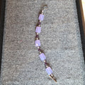Purple Glass Beaded Bracelet