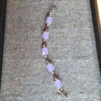 Purple Glass Beaded Bracelet