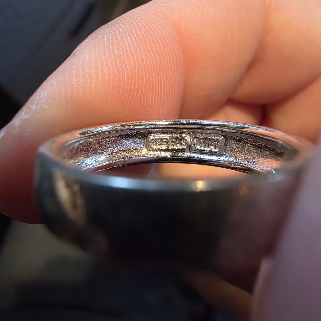 Sterling ring - faith,  love,  hope