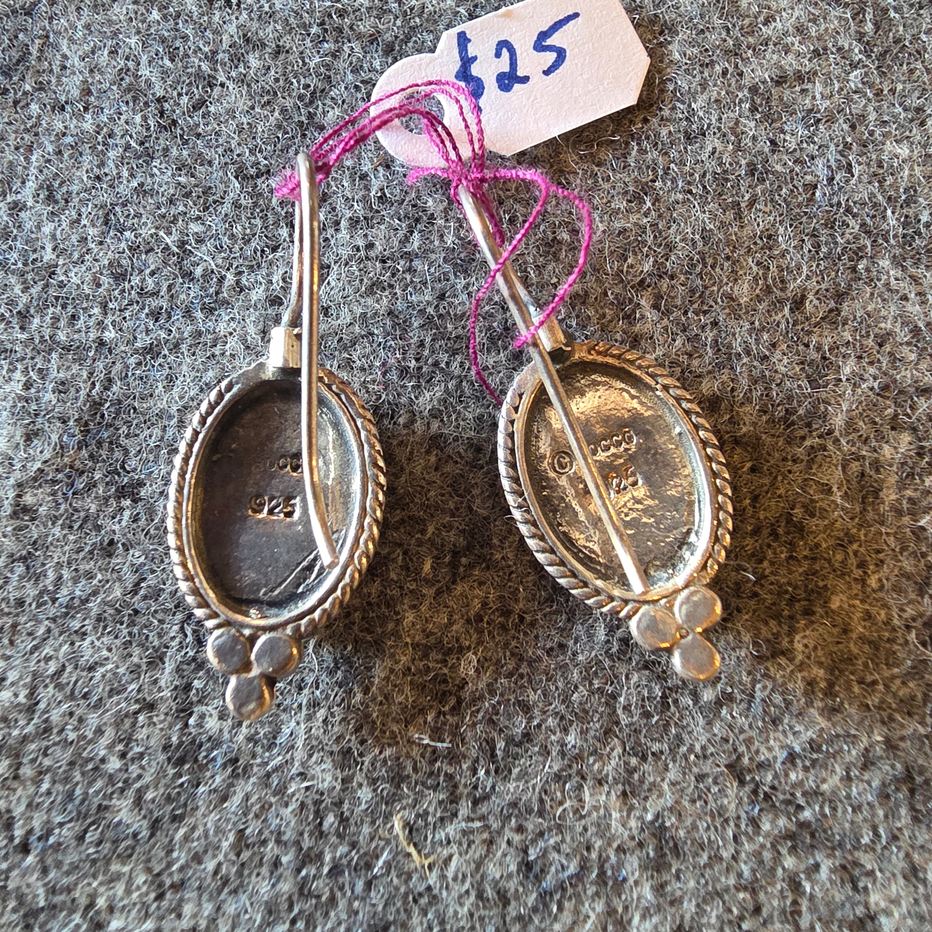 Sterling Lapis Earrings