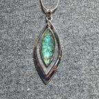 Napier silver tone chain & pendant