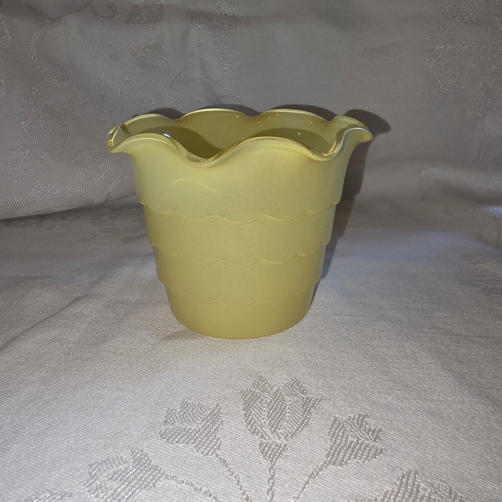 Fire king yellow flower pot