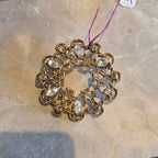 Vintage 1928 Jewelry Co. Gold-Tone Filigree Wreath Brooch