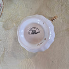 Vintage Rosina Fine Bone China Tea Cup & Saucer Set | English Floral Gold Trim