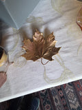 MICHAEL MICHAUD MAPLE LEAF BRONZE - SMALL DISH - 4 7/8"