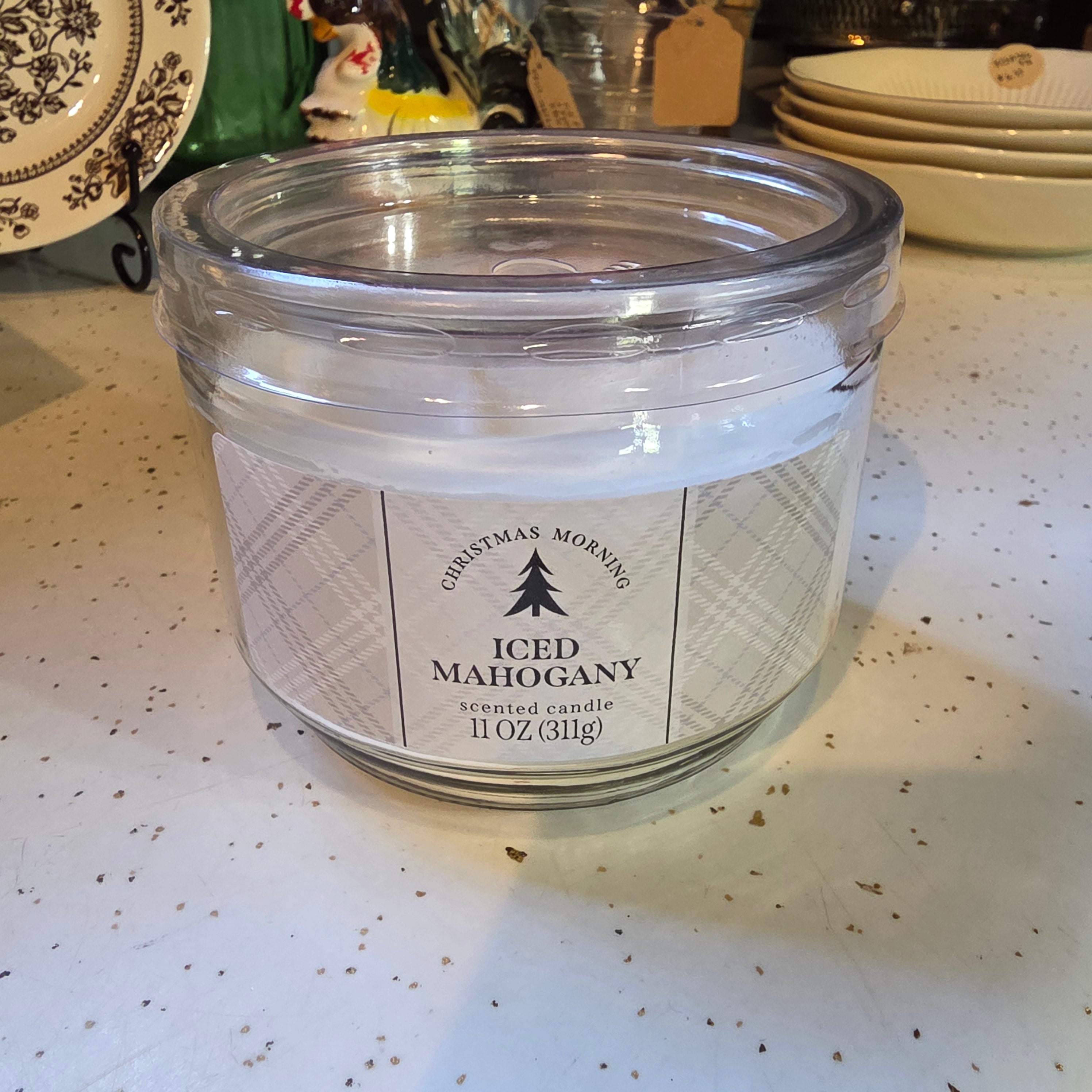 Iced Mahogany scented candle