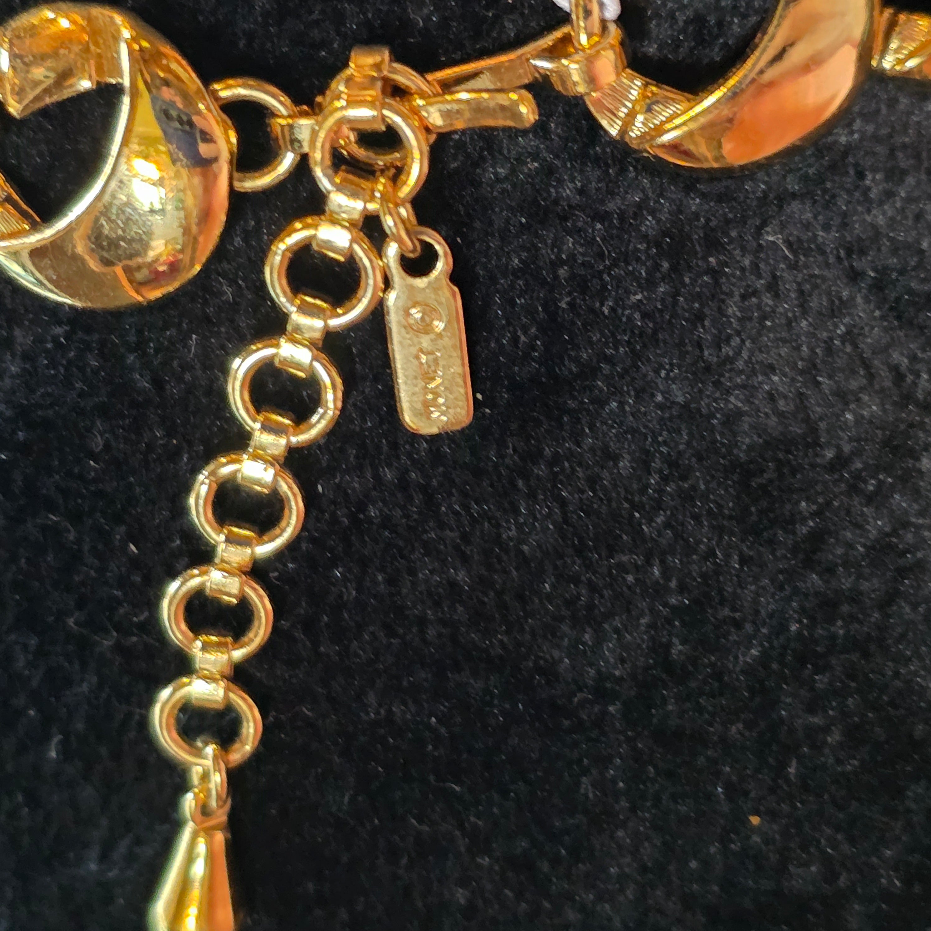 Monet Gold Tone Link Choker