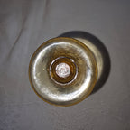 Amber blown glass mini bud vase