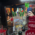 Vintage glass swizzle sticks