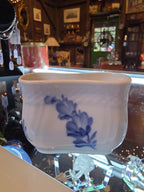 Vintage Royal Copenhagen Blue Flower Curved Toothpick Holder 10/1801 Denmark 1968