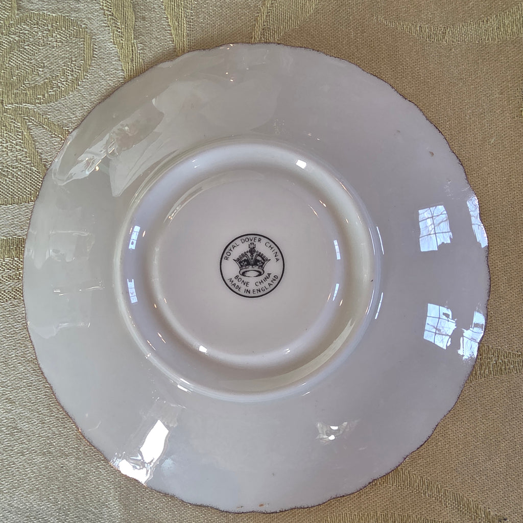 Vintage Rosina Fine Bone China Tea Cup & Saucer Set | English Floral Gold Trim