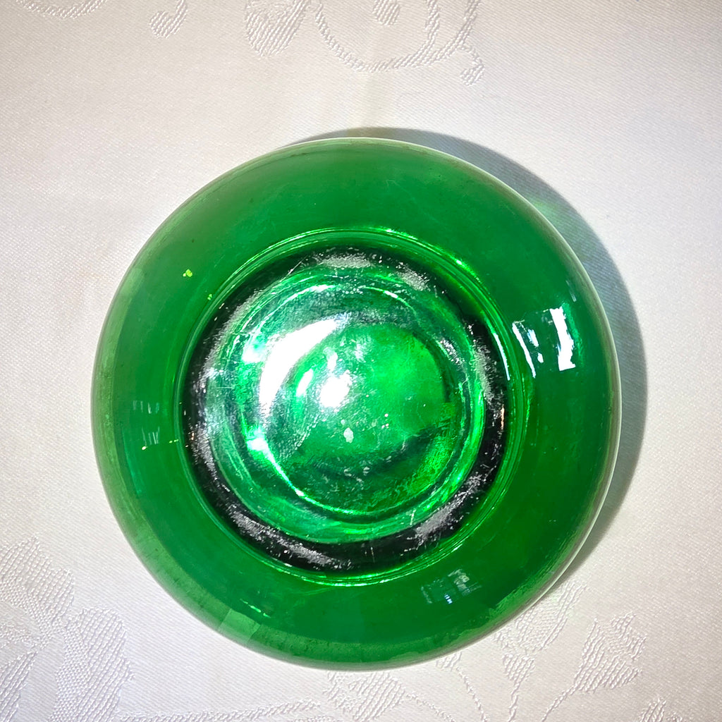 Anchor Hocking Forest Green small bud vase