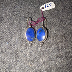 Sterling Lapis Earrings