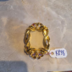 Vintage Victorian Intricate Mirror Frame Stylish Brooch by Avon