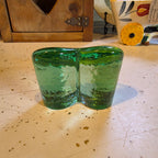 Fire and Light Recycled Glass Heart Paper weight