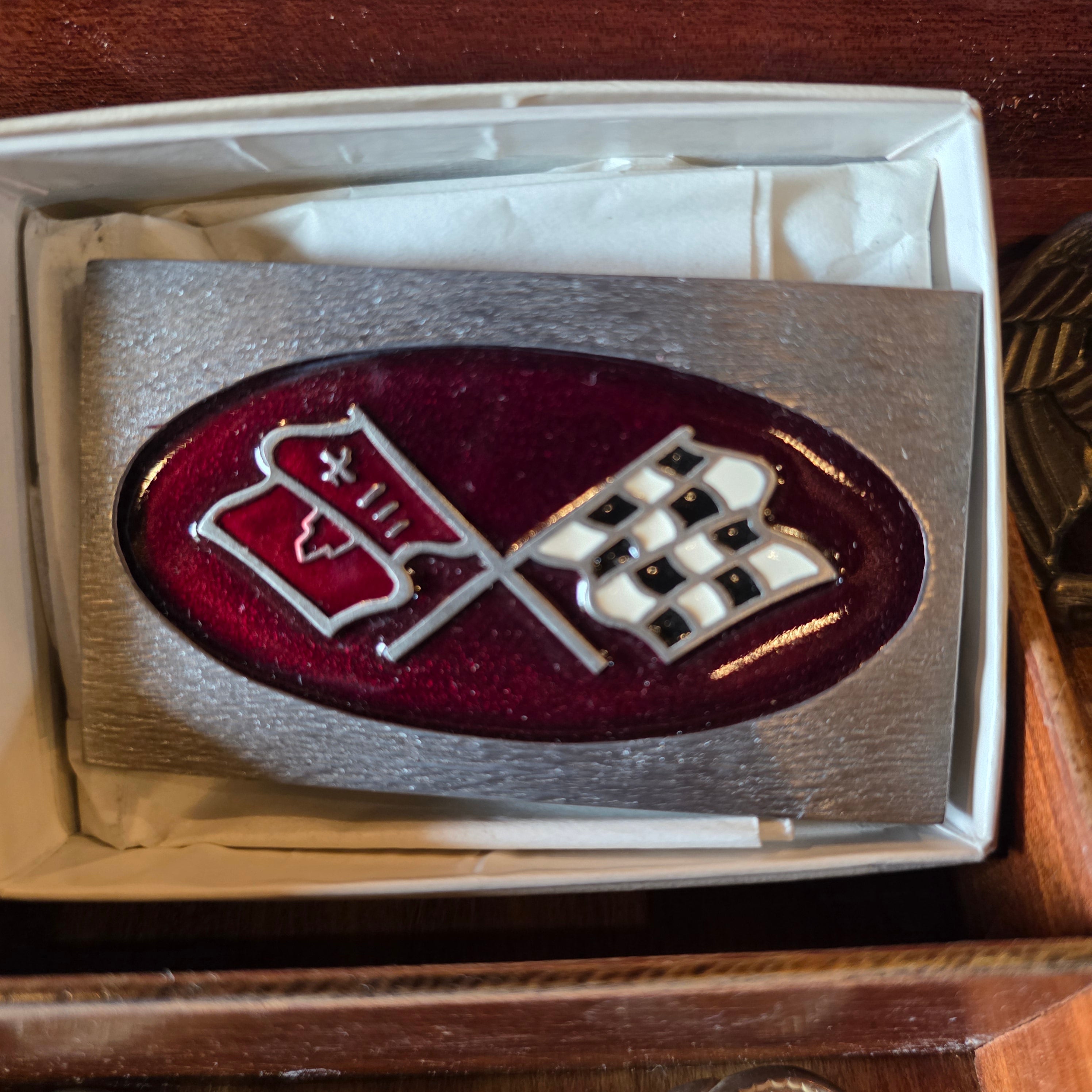 Corvette belt buckle