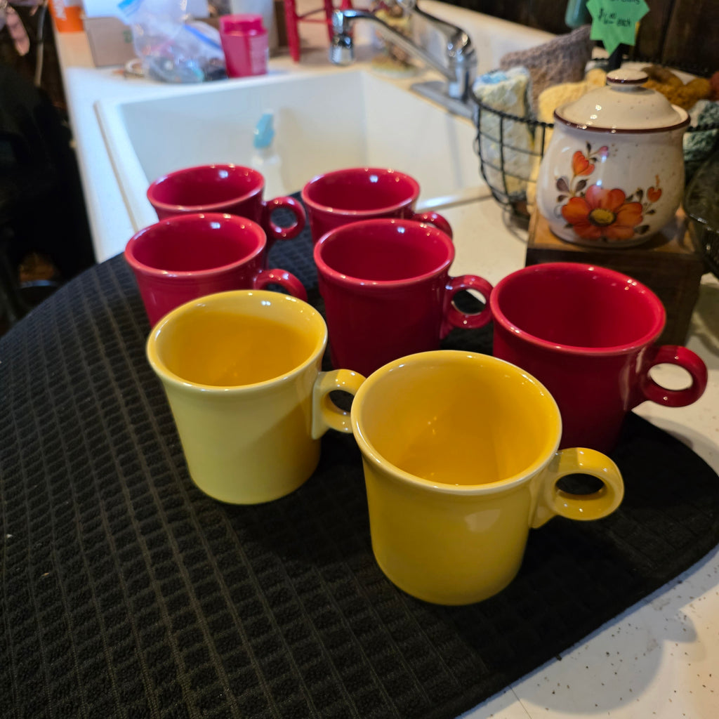 Fiestaware coffee mugs