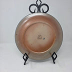 Vintage Rowe Pottery Salt Glaze Plate Boy with Horn Lore Larson Art 9"
