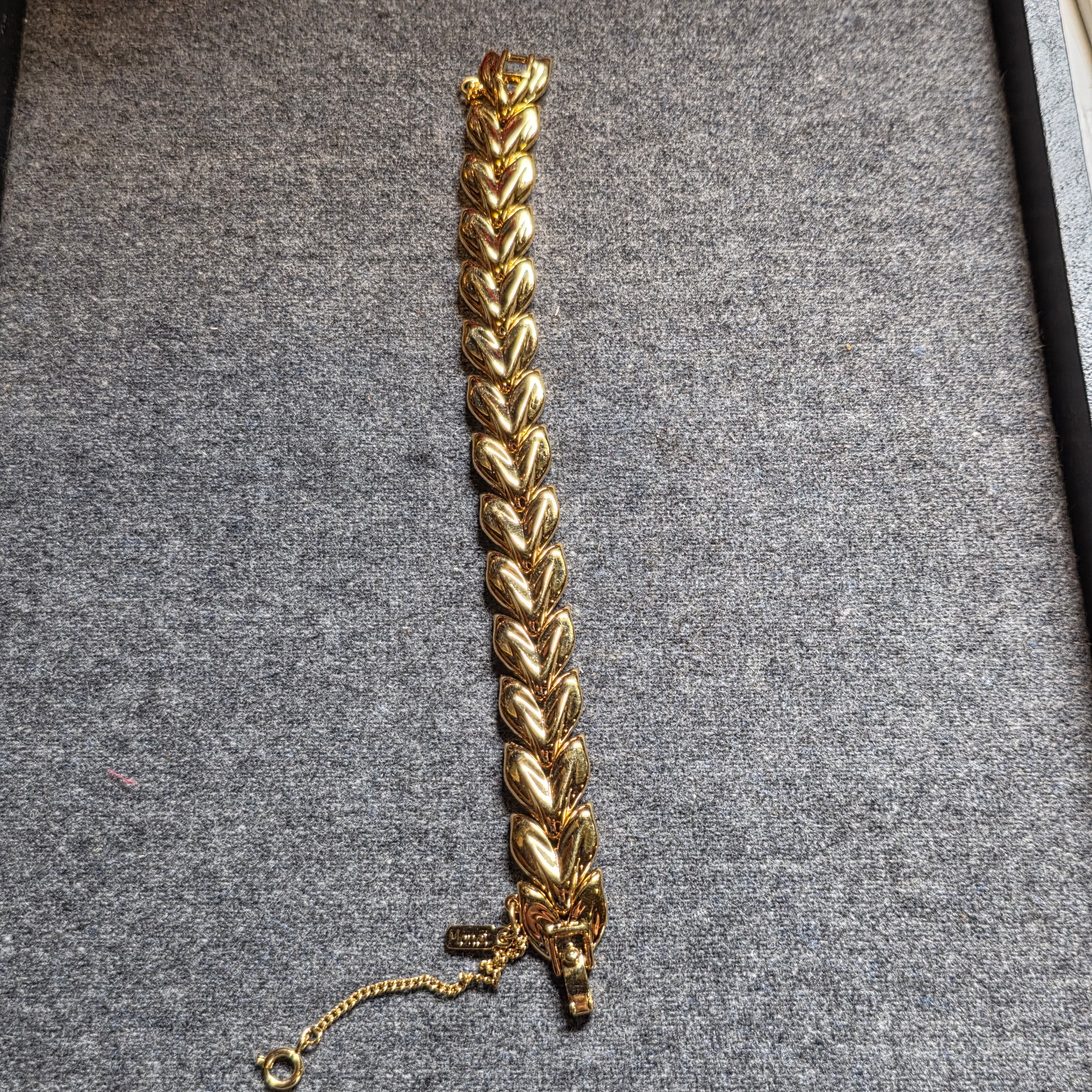 Monet gold tone bracelet